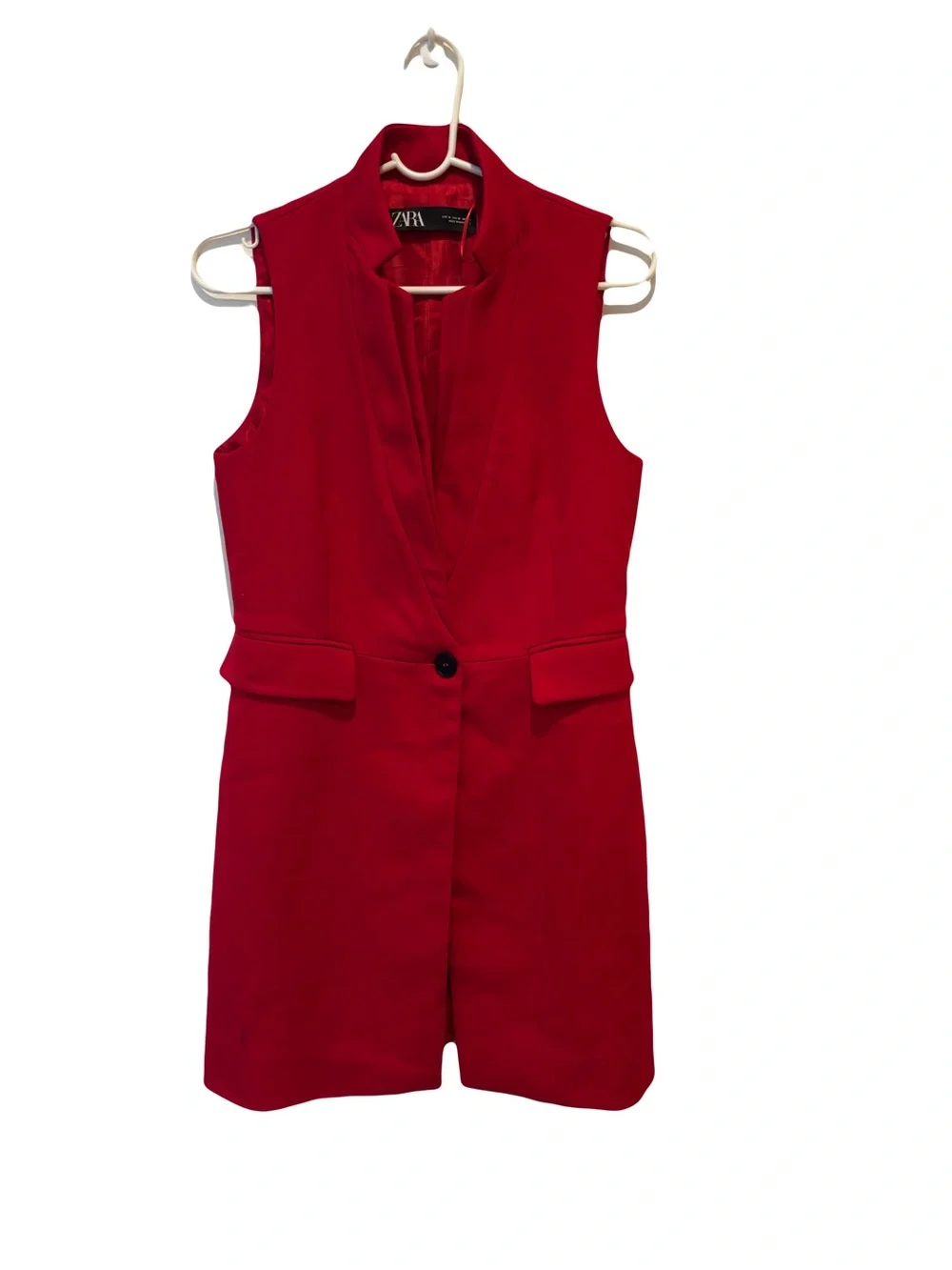 Zara vest dress red women’s size M